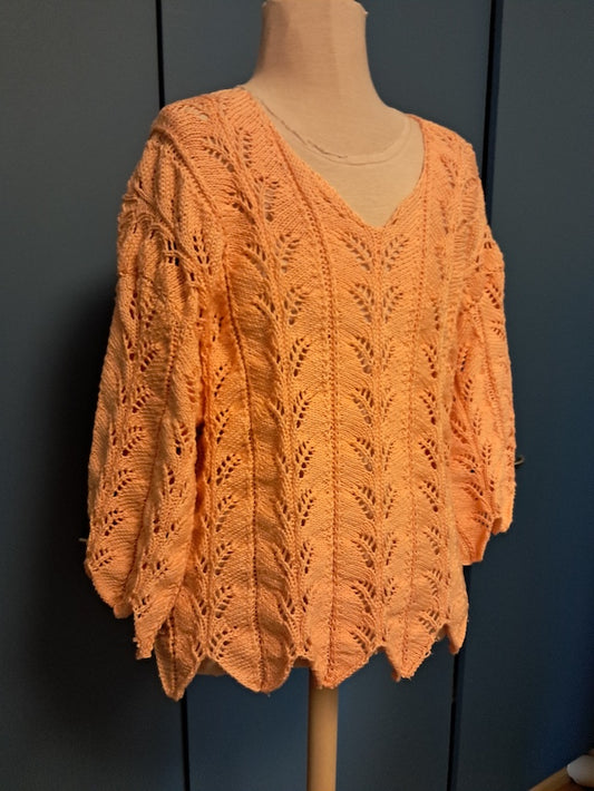 Kesäinen pitsineulepaita, viljantähkäkuviolla, neuleohje