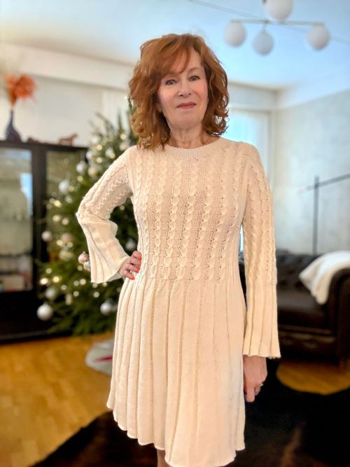 Lumikeiju-mekko, neuleohje