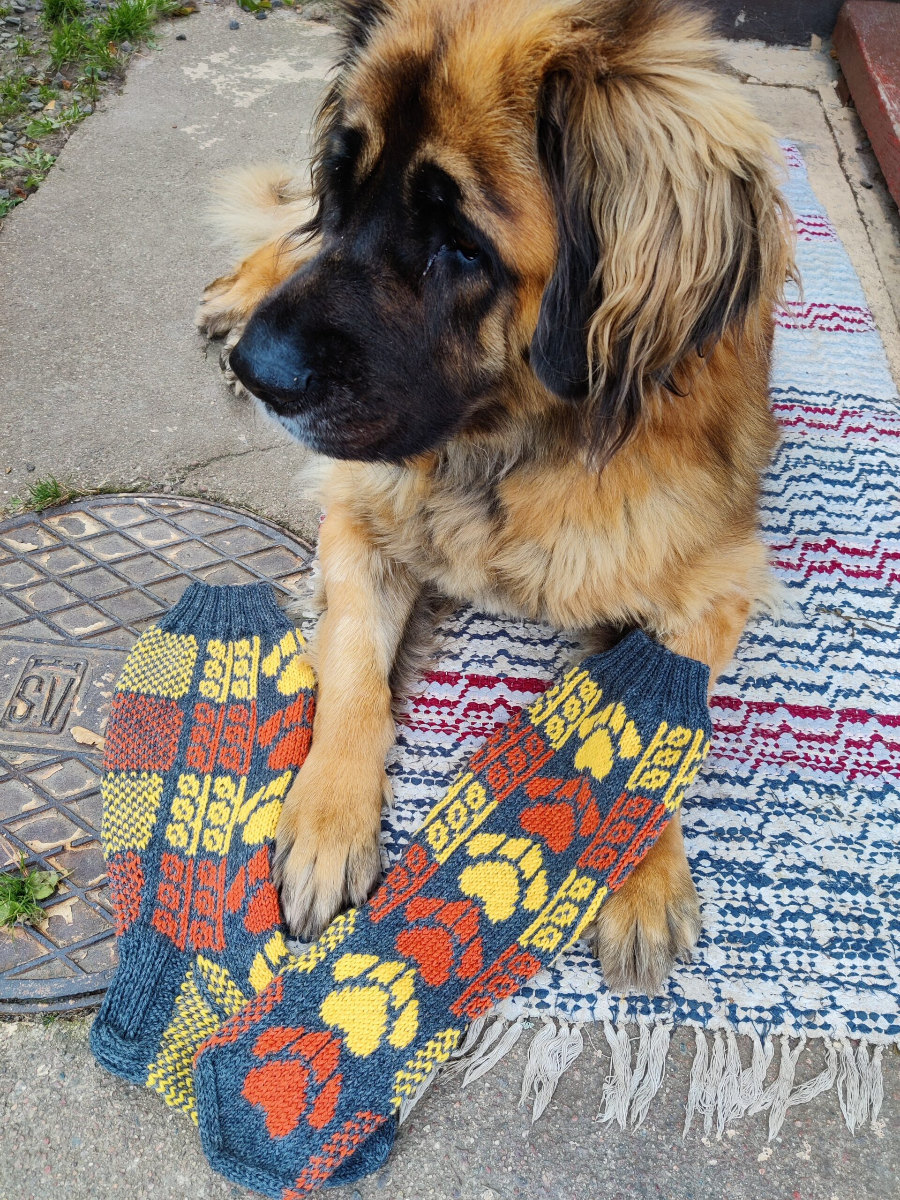 Tassukat-villasukat, neuleohje