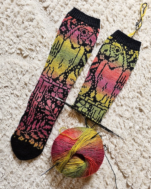 TropiKaija-sukat, neuleohje