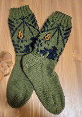 Tulilla-sukat, neuleohje