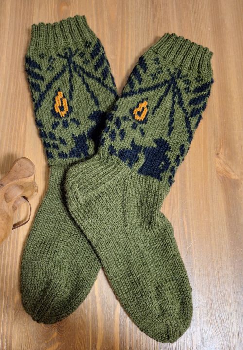 Tulilla-sukat, neuleohje