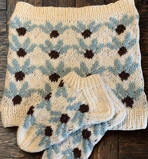 Päivänkakkarapolku-kauluri, neuleohje