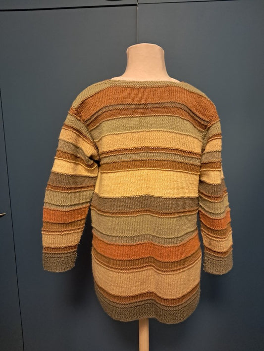 V-kaula-aukkoinen neuletakki, neuleohje