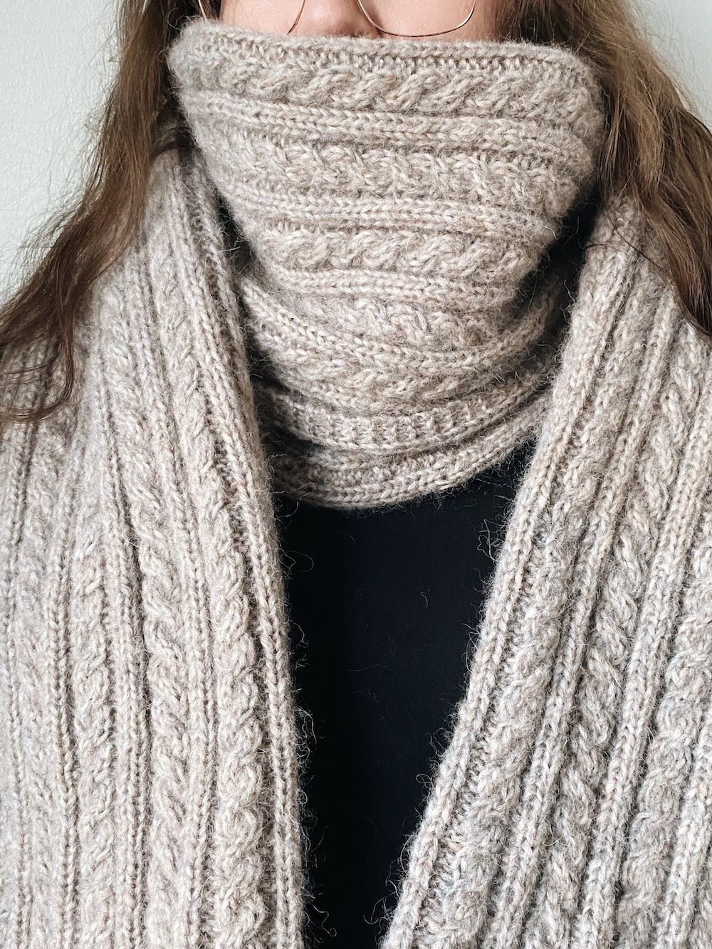 Vaahtokarkki-huivi, neuleohje