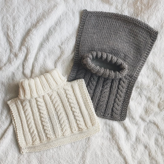 Vaahtokarkki-kauluri lapselle, neuleohje