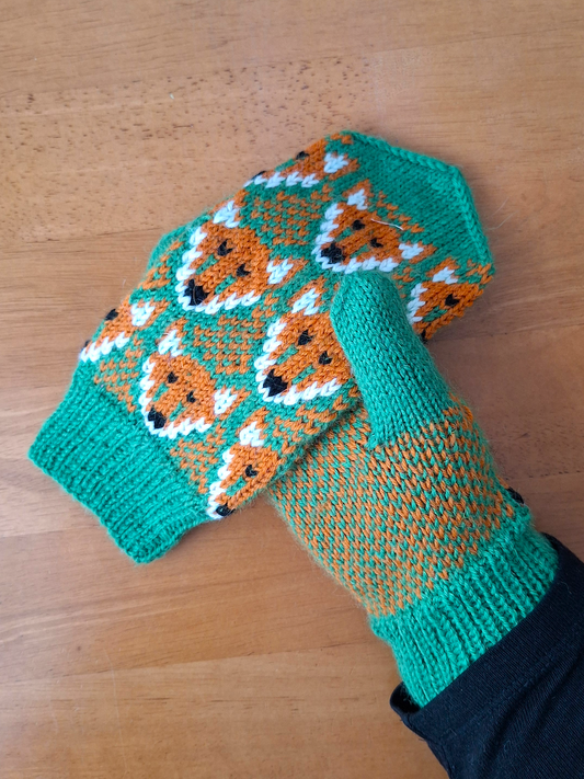 Vekkuliketut-lapaset, neuleohje