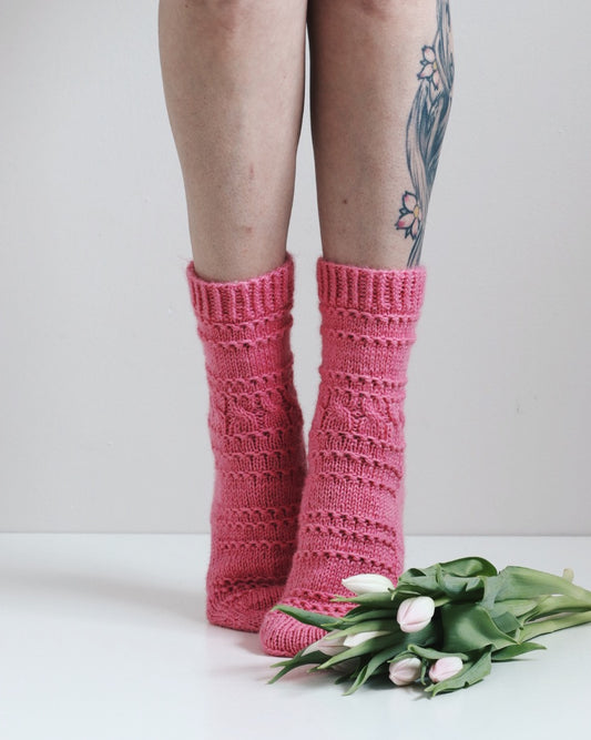 Vennamo-sukat, neuleohje