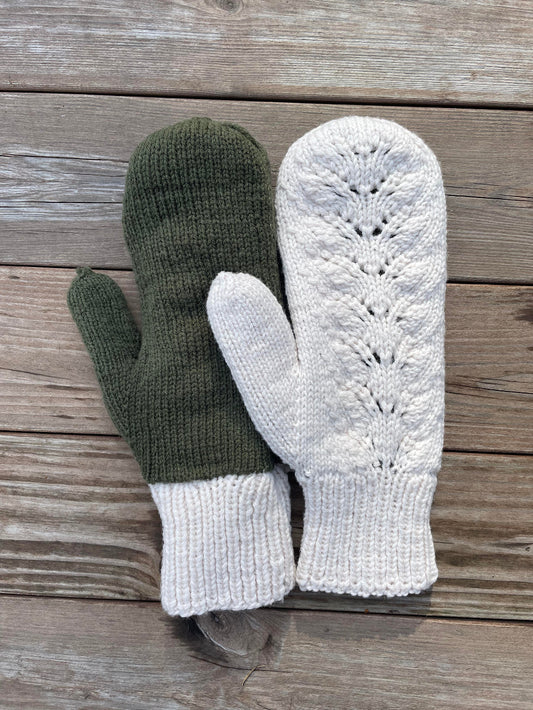 Kaksinkertaiset Vilja-lapaset, neuleohje