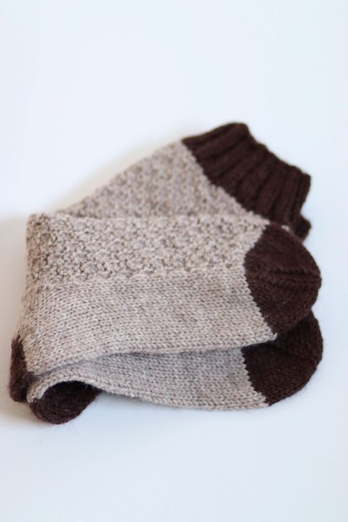 Villenomat-sukat, neuleohje