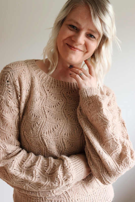 Viola-villapaita, neuleohje