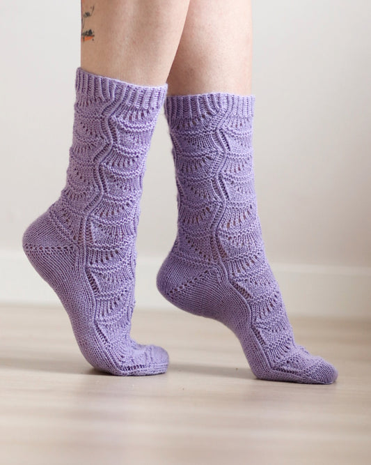 Viola-sukat, neuleohje