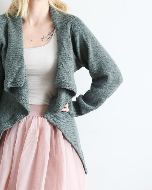 Wilhelmiina-villatakki, neuleohje