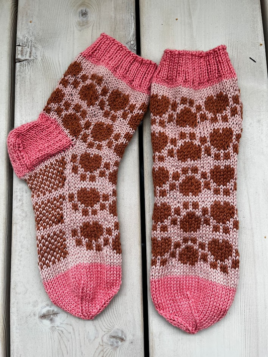 Zampa-sukat, neuleohje