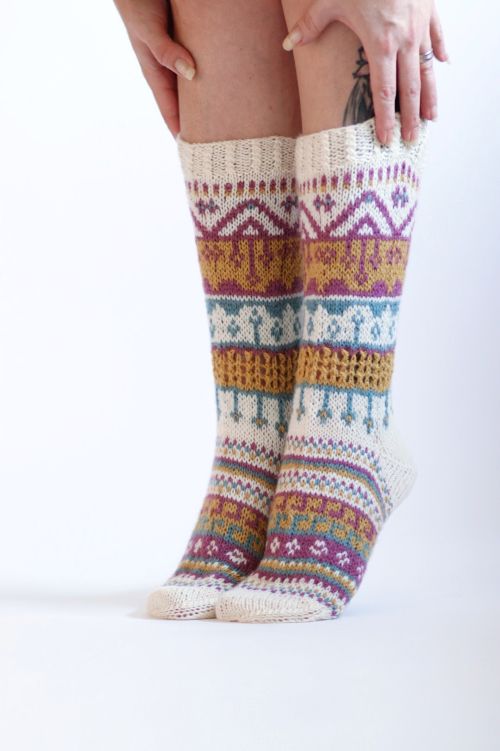 Zuzka-sukat, neuleohje