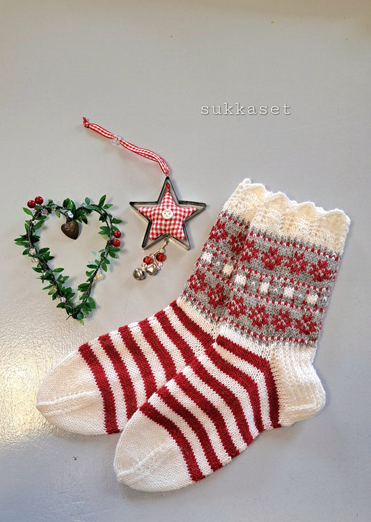 Ilona–villasukat, neuleohje