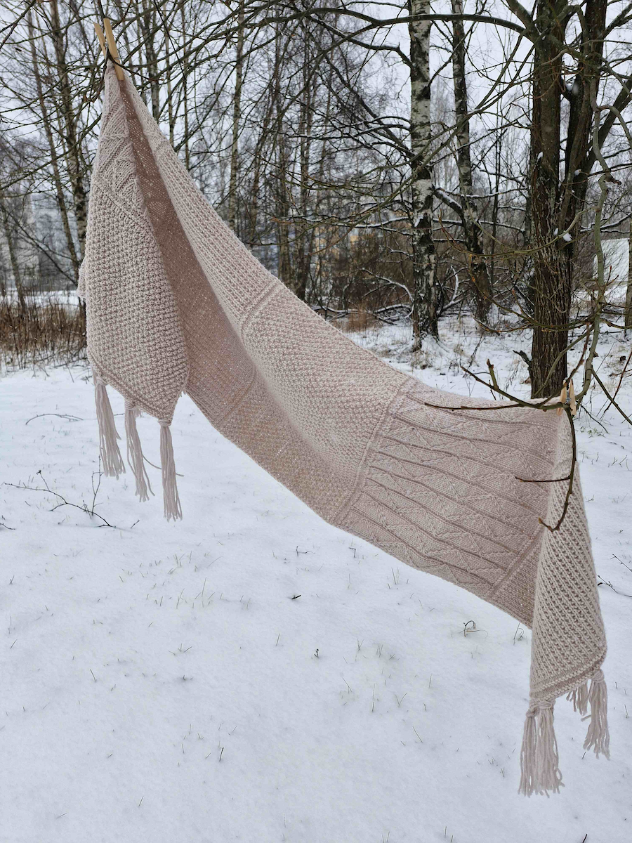 Every day-huivi, neuleohje