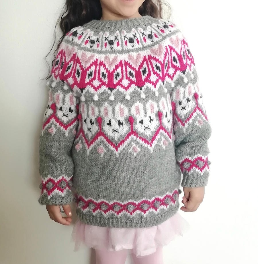 Lasten Friends forever-kaarrokeneule, neuleohje