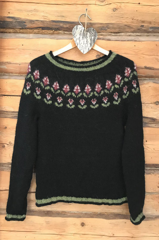 Gardener's sweater-kaarrokeneule, neuleohje