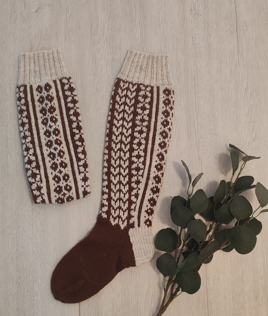 Hilma-villasukat, neuleohje