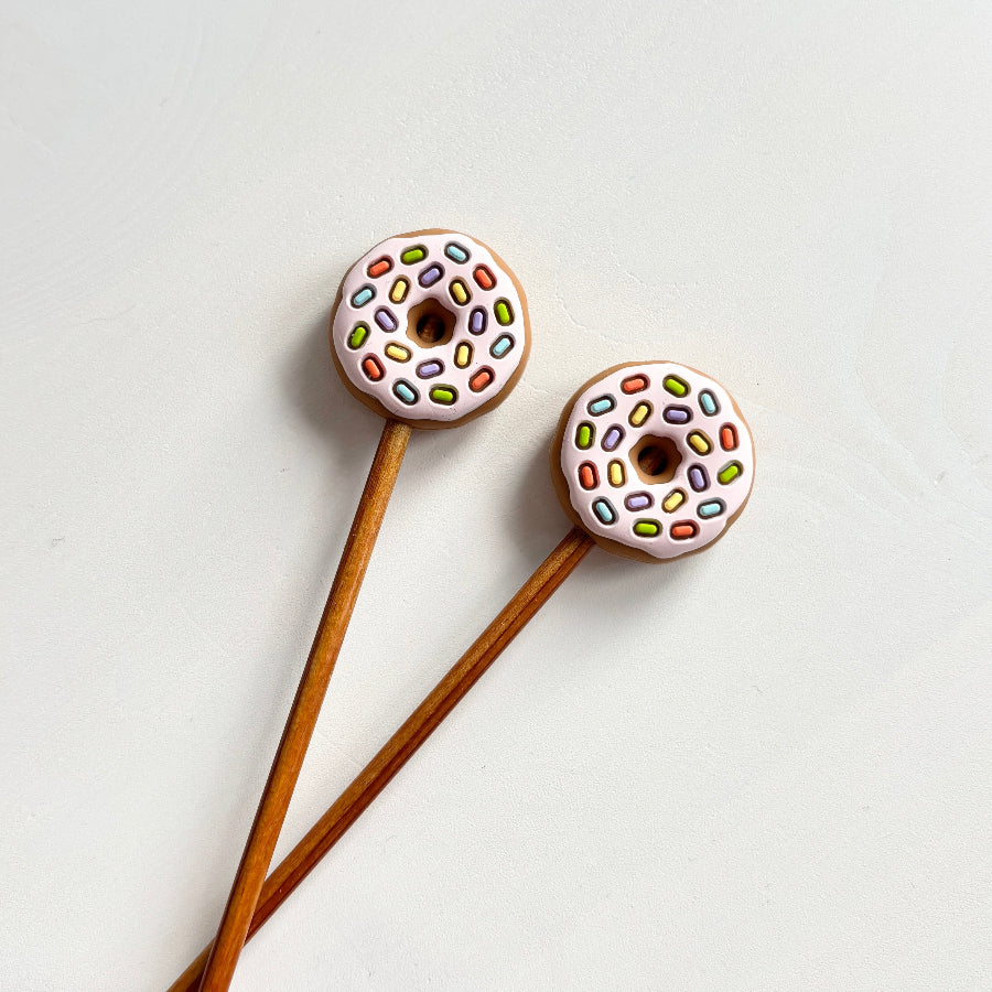 Puikkostopparit, Donitsi, ruskea/vaaleanpunainen