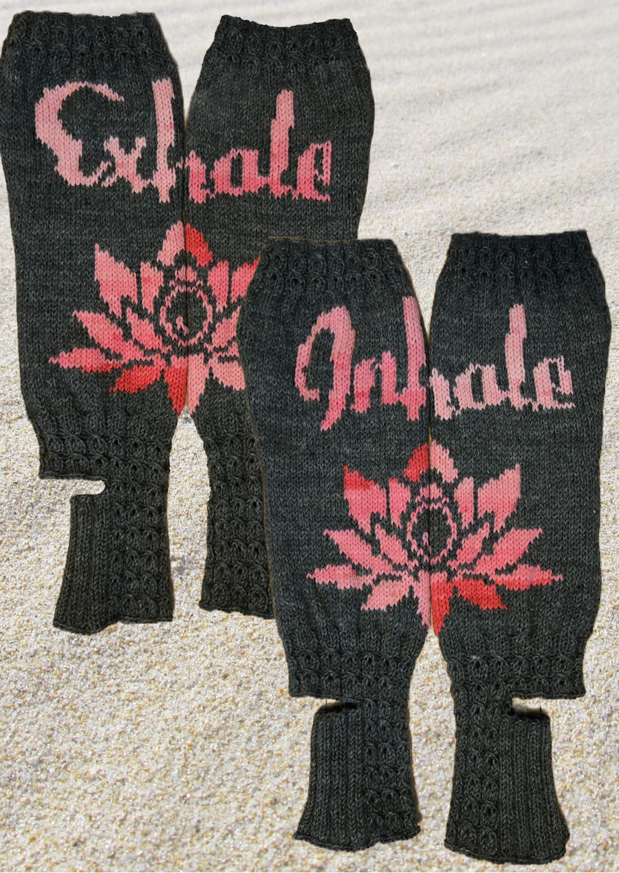 Inhale, Exhale-joogavillasukat, neuleohje