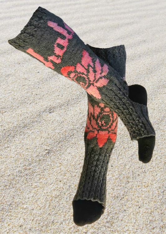 Inhale, Exhale-joogavillasukat, neuleohje