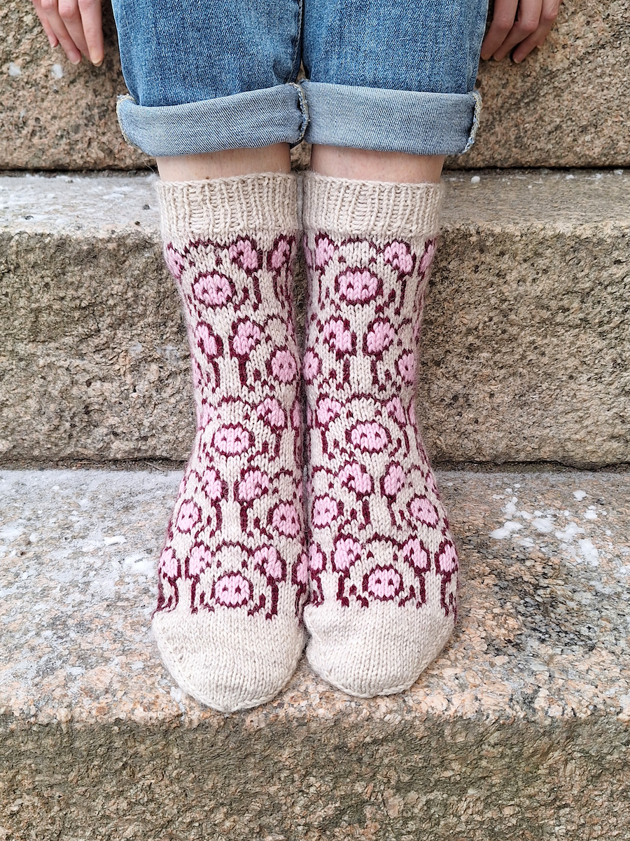 Putte-sukat, neuleohje