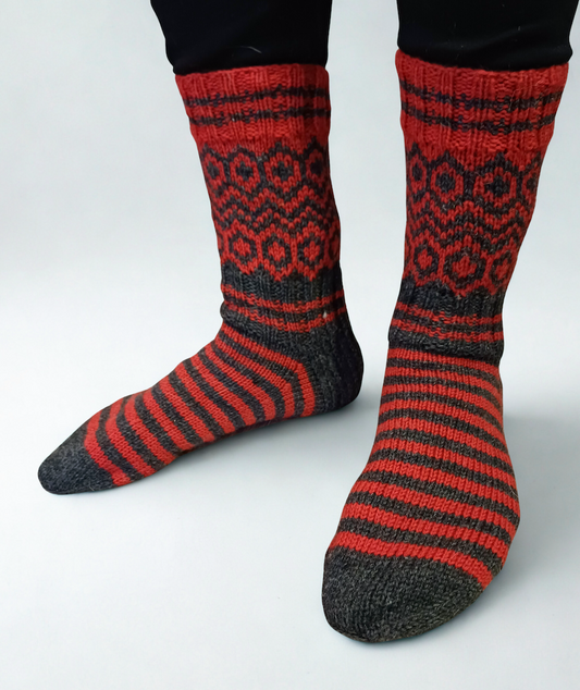 Loimu-sukat, neuleohje