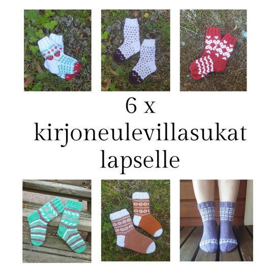 Pieni neuleohjekirjanen - 6 ohjetta lasten sukkiin