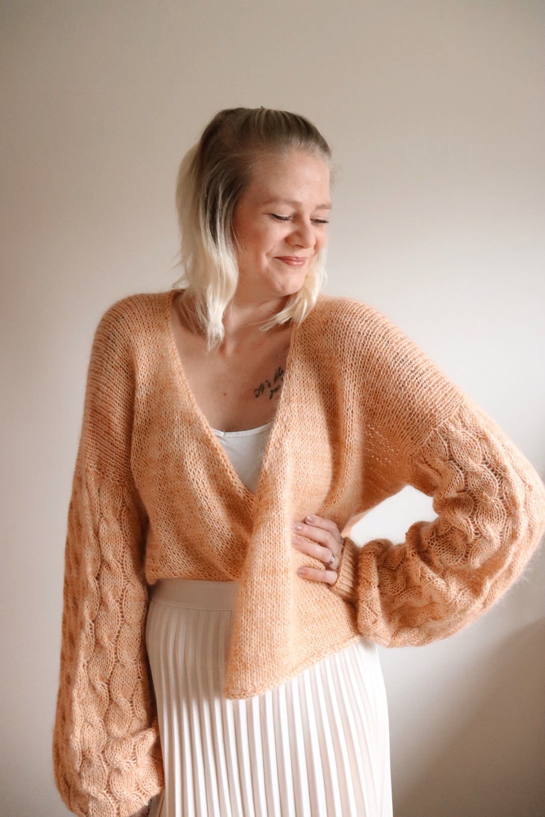 Morning Tea-villatakki, neuleohje