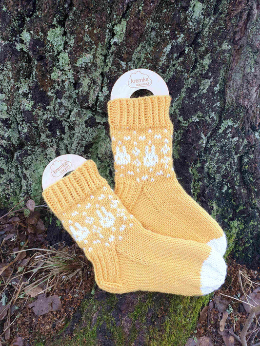 Pääsiäispupu-sukat, neuleohje