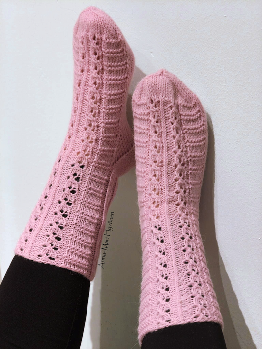 Pirtelö-villasukat, neuleohje