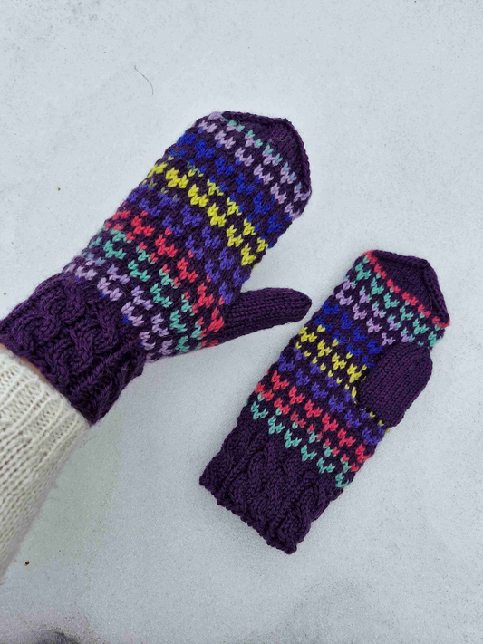 Pretty little hearts-kirjoneulelapaset, neuleohje