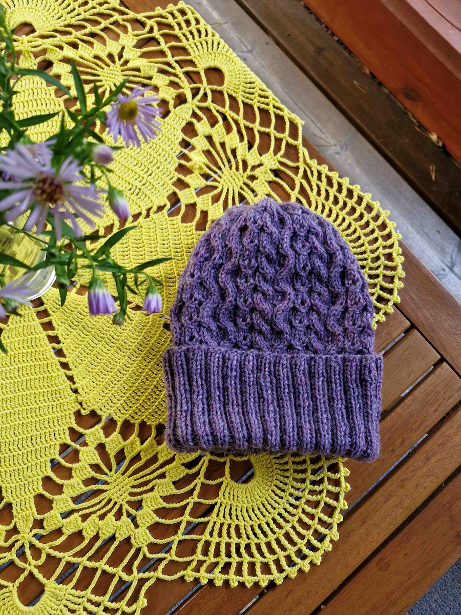 Queria-palmikkopipo, neuleohje