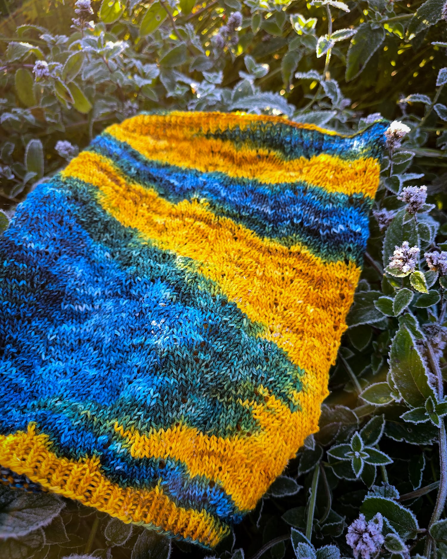 Revontuli-tuubihuivi, neuleohje