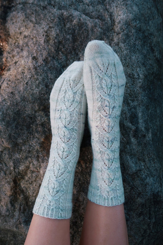 Sesilja-sukat, neuleohje