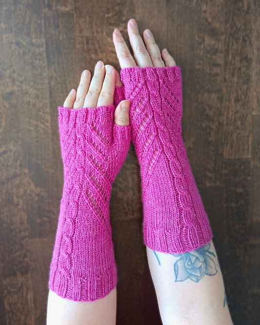 Virtaus-kämmekkäät, neuleohje