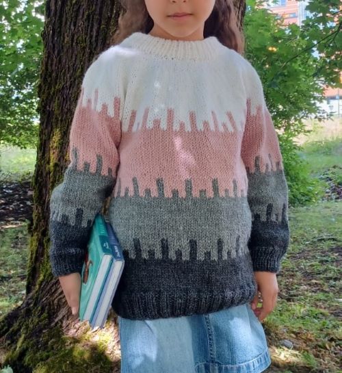 Lasten Yöjuna lappiin-neule, neuleohje