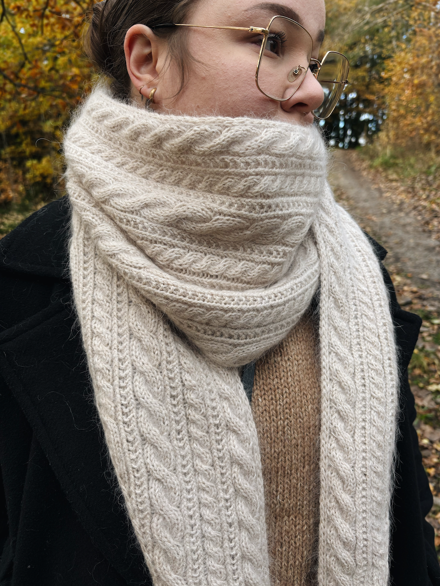 Aune-huivi, neuleohje