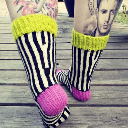Beetlejuice, Beetlejuice, Beetlejuice-sukat, neuleohje