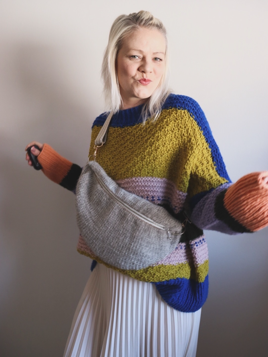 Becky-vyölaukku, neuleohje