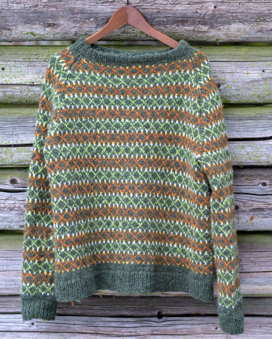 Beeda-pusero, neuleohje