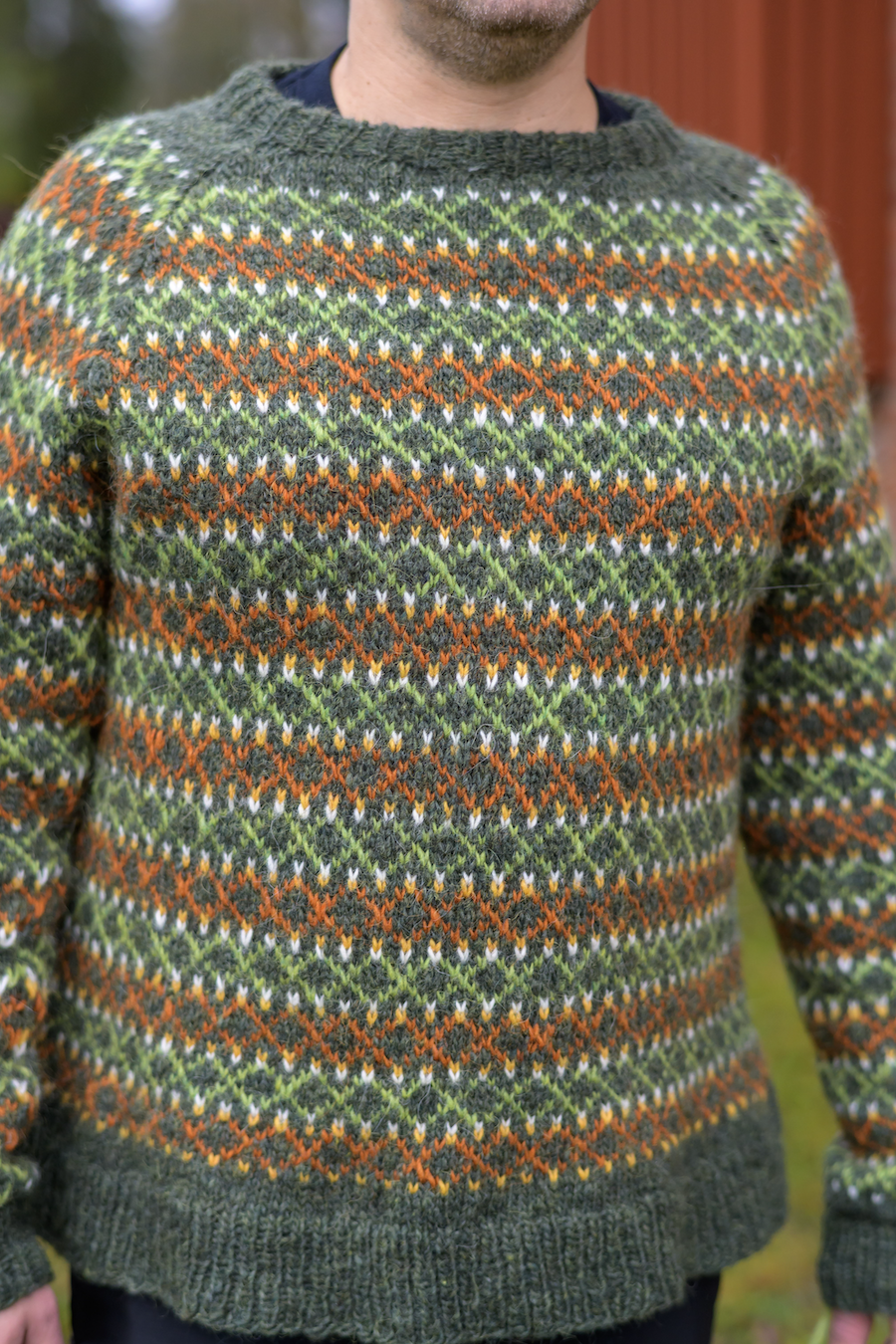 Beeda-pusero, neuleohje