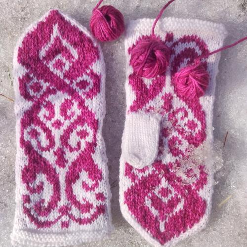 Eternal Flame-kirjoneulelapaset, neuleohje