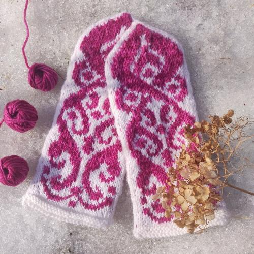 Eternal Flame-kirjoneulelapaset, neuleohje