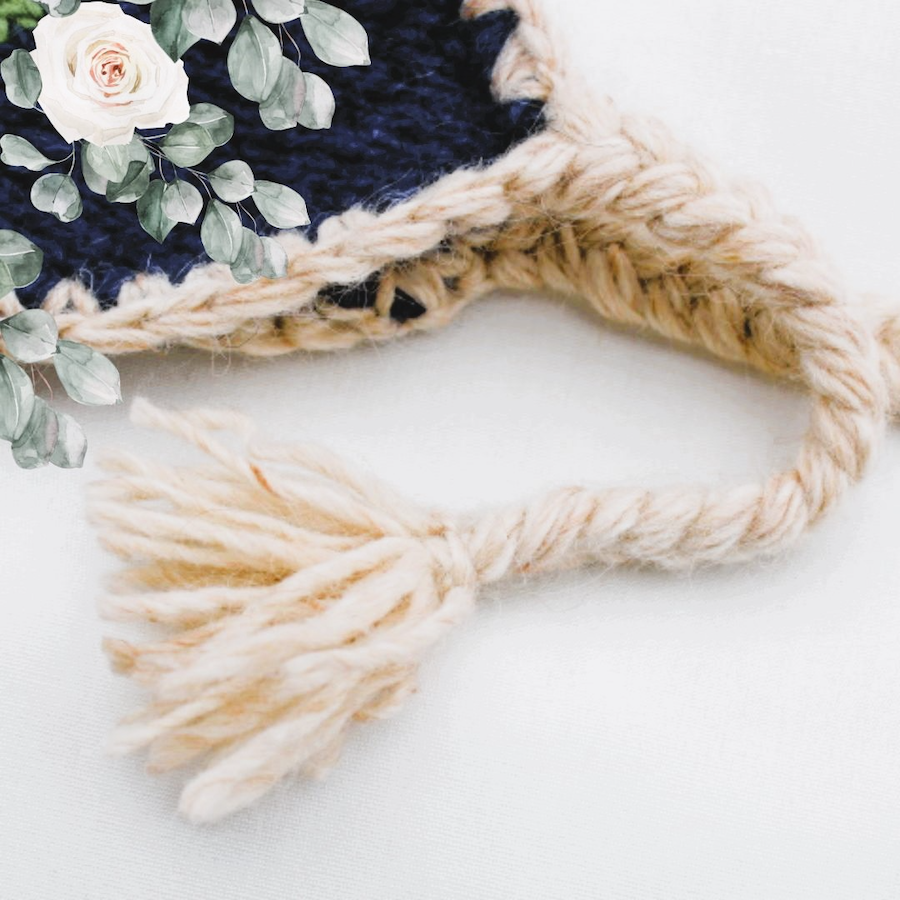 Féll rós-lapaset ja -pipo, neuleohje