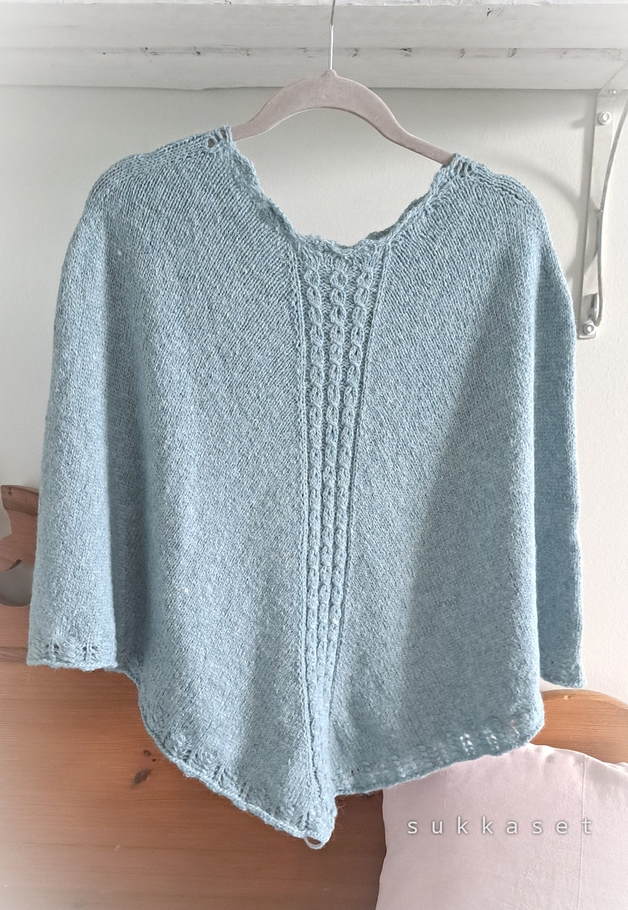 Hali-poncho, neuleohje