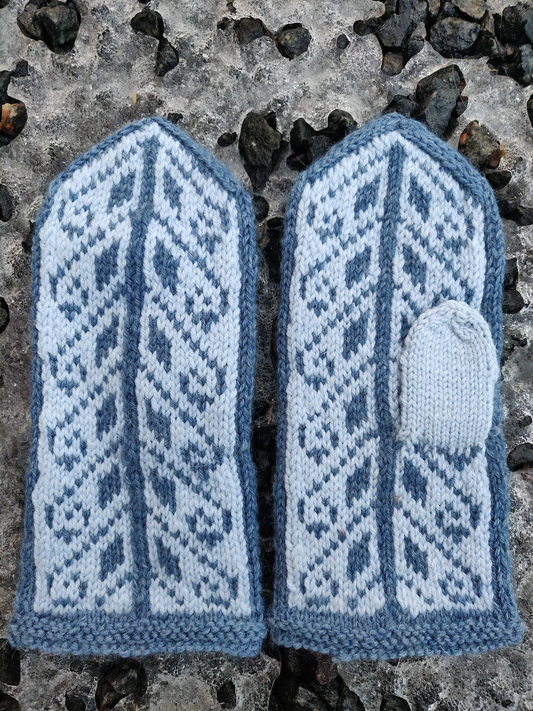 Halla-kirjoneulelapaset, neuleohje