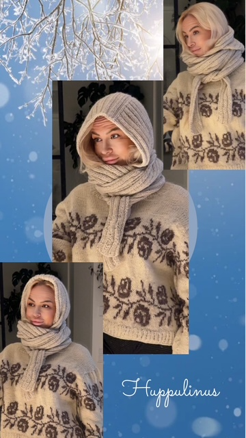 Huppulinus-huppuhuivi, neuleohje